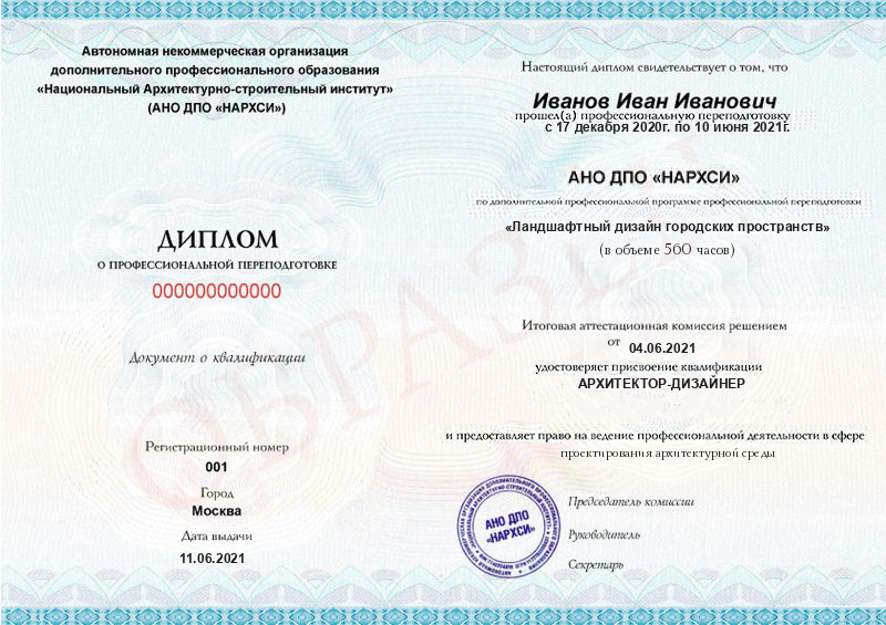 Диплом – Ландшафтный дизайн городских пространств