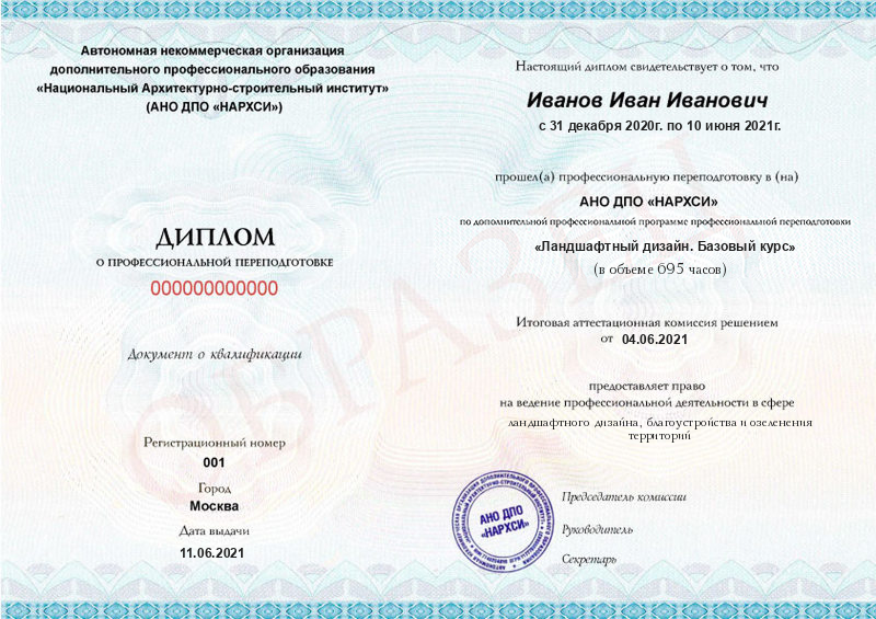 Диплом – Ландшафтный дизайн. Базовый курс